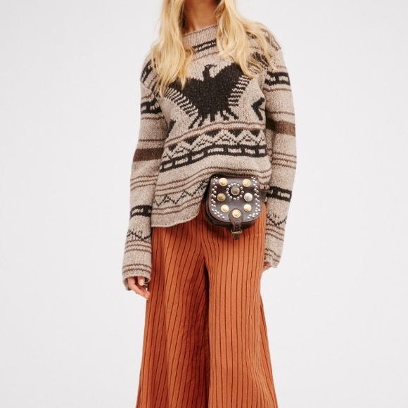 Free People Sweaters - Free people thunderbird heirloom sweater wool bell